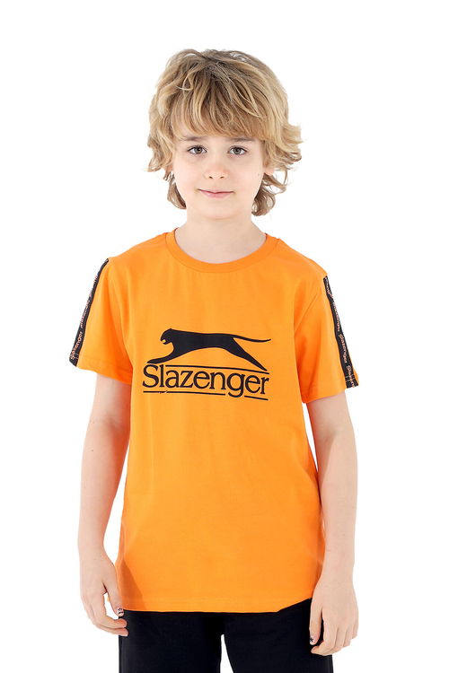 Slazenger PARSIFAL Erkek Çocuk T-Shirt Turuncu