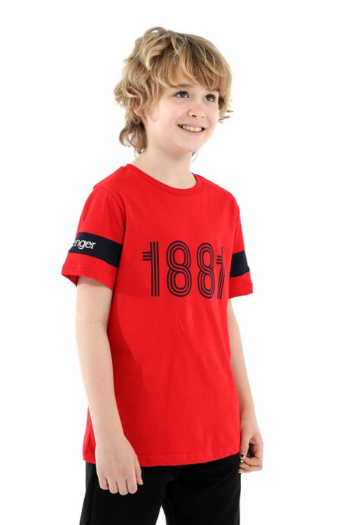 Slazenger PASSANG Erkek Çocuk Kısa Kol T-Shirt Kırmızı