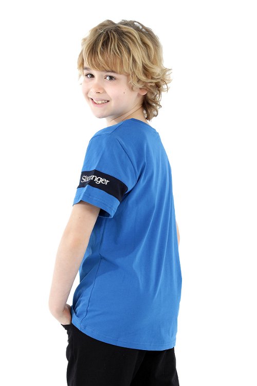 Slazenger PASSANG Erkek Çocuk Kısa Kol T-Shirt Mavi