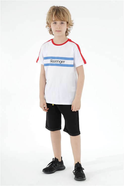 PAT Erkek Çocuk Kısa Kollu T-Shirt Beyaz