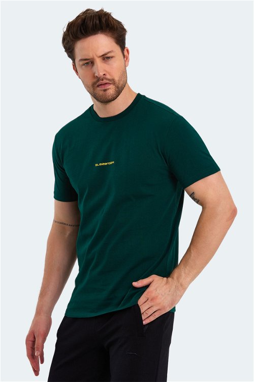 Slazenger PATSY Erkek Kısa Kol T-Shirt Koyu Yeşil