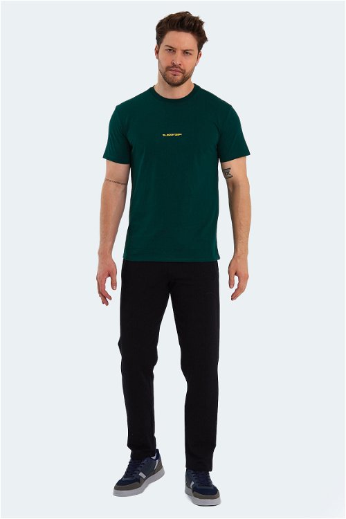 Slazenger PATSY Erkek Kısa Kol T-Shirt Koyu Yeşil