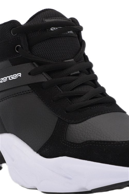 Slazenger PATTERN Sneaker Erkek Ayakkabı Siyah / Beyaz