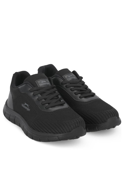 Slazenger PAULO Erkek Siyah / Siyah Koşu & Yürüyüş Spor Ayakkabısı