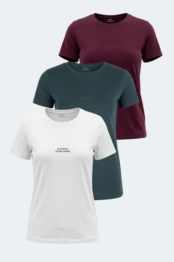 Slazenger PAYTONS 3 lü Set Kadın Tişört