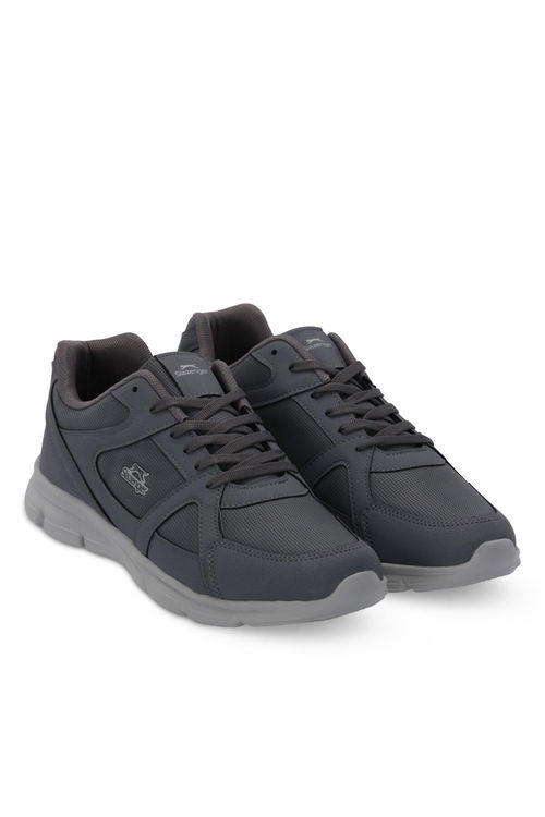 Slazenger PERA Büyük Beden Erkek Sneaker Ayakkabı Koyu Gri