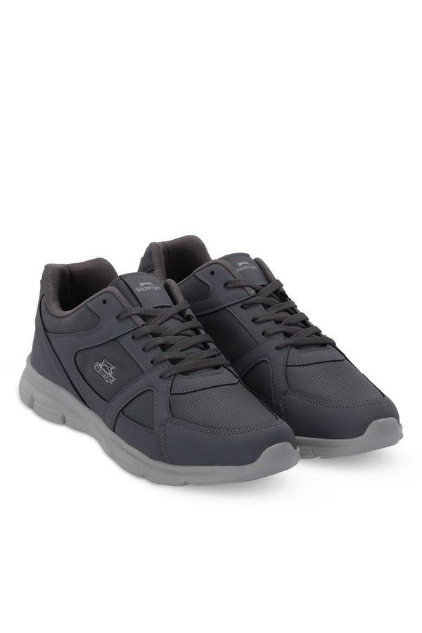 Slazenger PERA Büyük Beden Erkek Sneaker Ayakkabı Koyu Gri