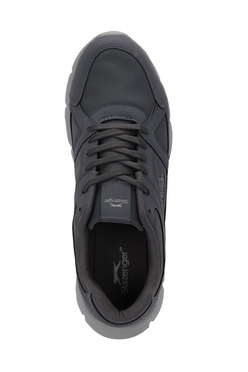 Slazenger PERA Büyük Beden Erkek Sneaker Ayakkabı Koyu Gri