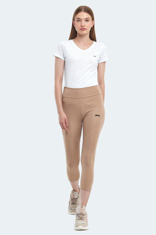 Slazenger PEREDURA IN Kadın Fitness Tayt Vizon