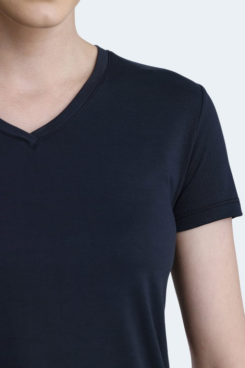 Slazenger PERICAS 5 li Set Kadın Siyah - Ekru - Antrasit - Mavi - Koyu Gri Tişört