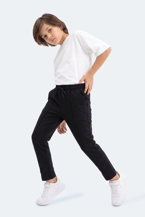 Slazenger PIKA Unisex Çocuk Siyah Eşofman Altı