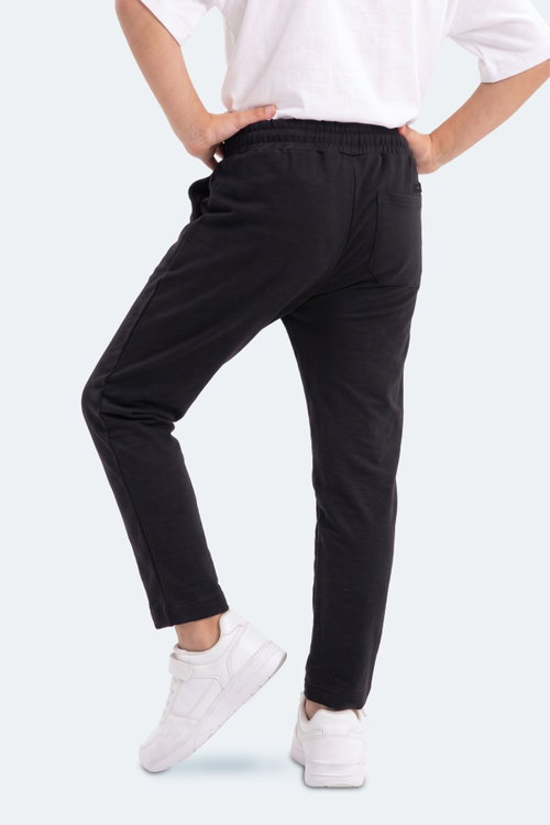Slazenger PIKA Unisex Çocuk Siyah Eşofman Altı
