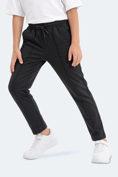 Slazenger PIKA Unisex Çocuk Siyah Eşofman Altı
