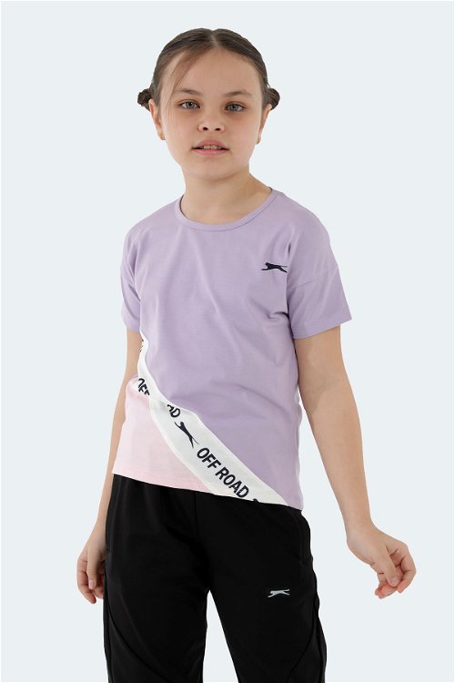 PINA Kız Çocuk Kısa Kollu T-Shirt Lila