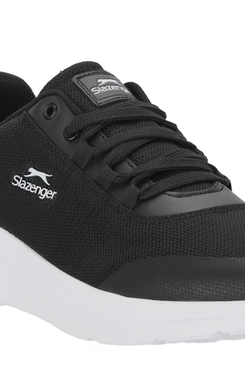 Slazenger PLANK I Erkek Büyük Beden Siyah / Beyaz Koşu & Yürüyüş Spor Ayakkabısı