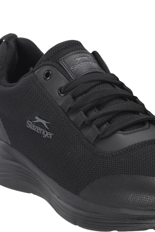 Slazenger PLANK I Erkek Büyük Beden Siyah / Siyah Koşu & Yürüyüş Spor Ayakkabısı