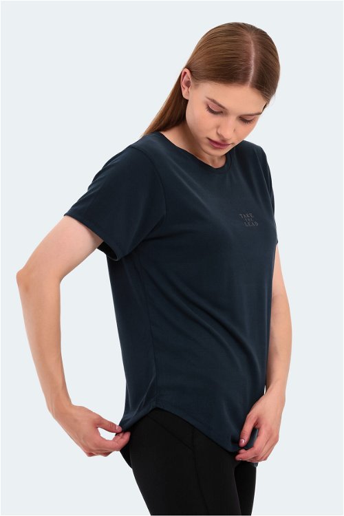 Slazenger PLUS Kadın Kısa Kol T-Shirt Lacivert