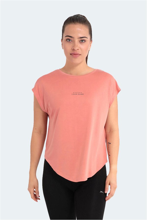Slazenger POLINA Kadın Kısa Kol T-Shirt Somon