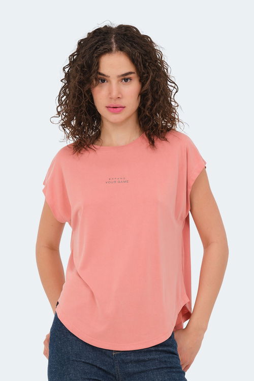 Slazenger POLINA Kadın Kısa Kol T-Shirt Somon