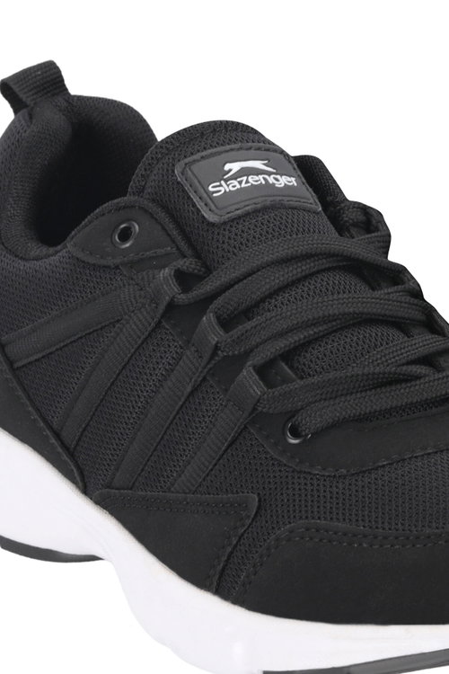 Slazenger POLISH I Erkek Siyah / Beyaz Koşu & Yürüyüş Spor Ayakkabısı