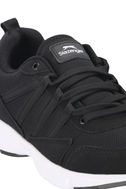 Slazenger POLISH I Kadın Siyah / Beyaz Koşu & Yürüyüş Spor Ayakkabısı