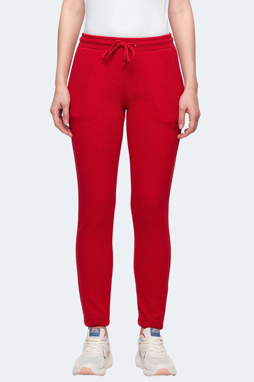 Slazenger POLL 2 Lİ SET Kadın Bej - Kırmızı Eşofman Altı