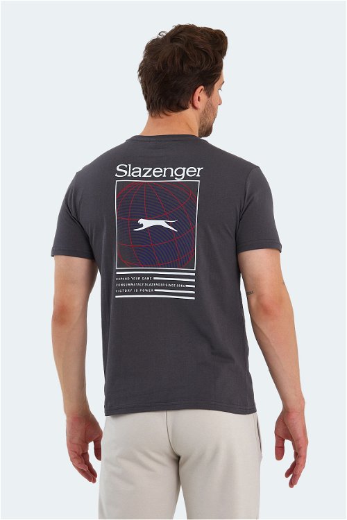 Slazenger POLL Erkek Kısa Kol T-Shirt Koyu Gri