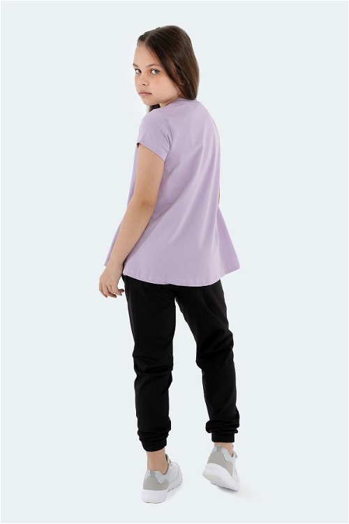 Slazenger POSEIDON Kız Çocuk Kısa Kol T-Shirt Lila