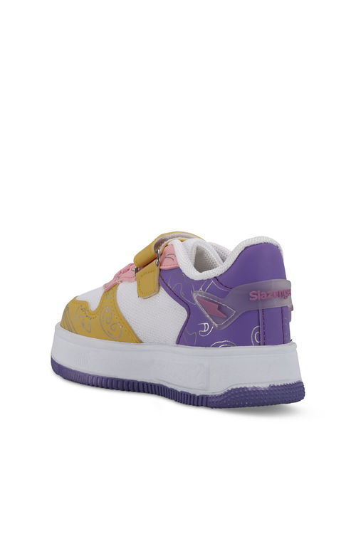 Slazenger PREAT Unisex Çocuk Beyaz / Altın Sneaker