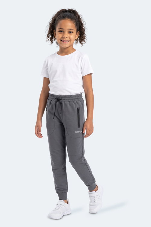 Slazenger PRIMO Unisex Çocuk Koyu Gri Eşofman Altı