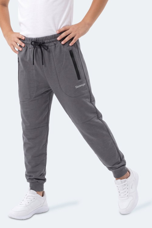 Slazenger PRIMO Unisex Çocuk Koyu Gri Eşofman Altı