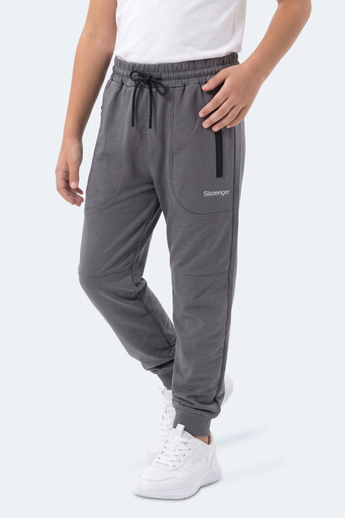 Slazenger PRIMO Unisex Çocuk Koyu Gri Eşofman Altı