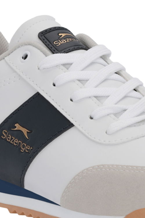 Slazenger PROTECT I Erkek Beyaz / Lacivert Günlük Spor Ayakkabısı