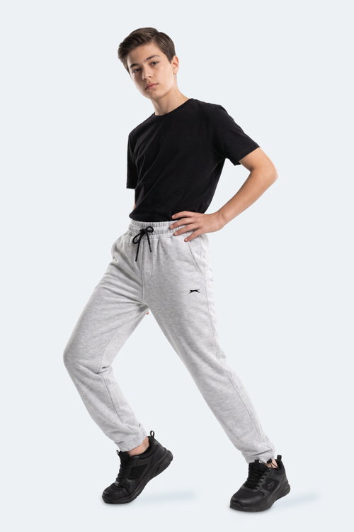 Slazenger PUNTO Unisex Çocuk Gri Eşofman Altı