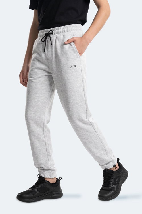 Slazenger PUNTO Unisex Çocuk Gri Eşofman Altı