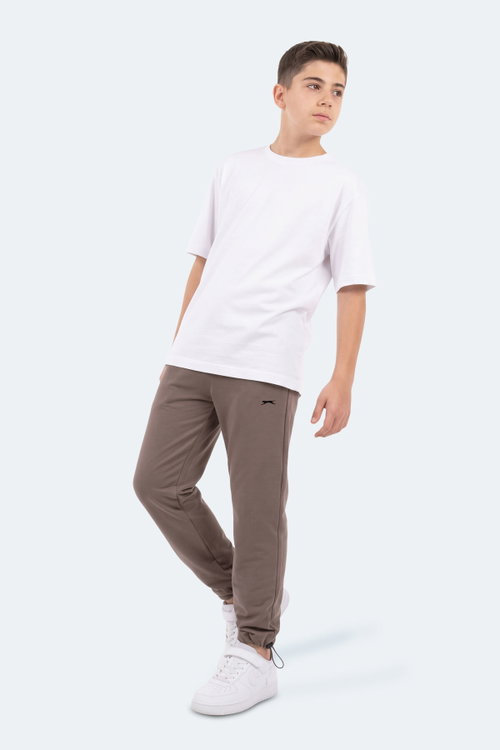 Slazenger PUNTO Unisex Çocuk Kahve Eşofman Altı