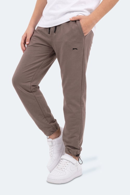 Slazenger PUNTO Unisex Çocuk Kahve Eşofman Altı