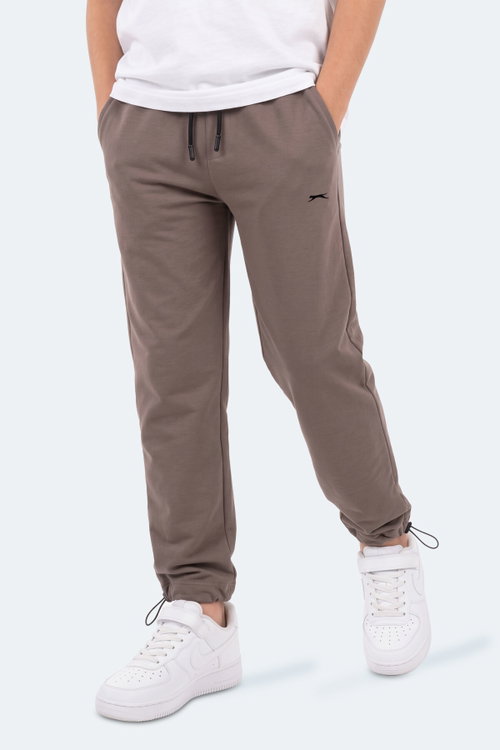 Slazenger PUNTO Unisex Çocuk Kahve Eşofman Altı