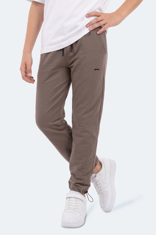 Slazenger PUNTO Unisex Çocuk Kahve Eşofman Altı