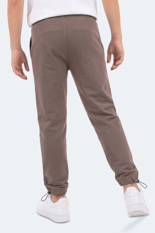 Slazenger PUNTO Unisex Çocuk Kahve Eşofman Altı