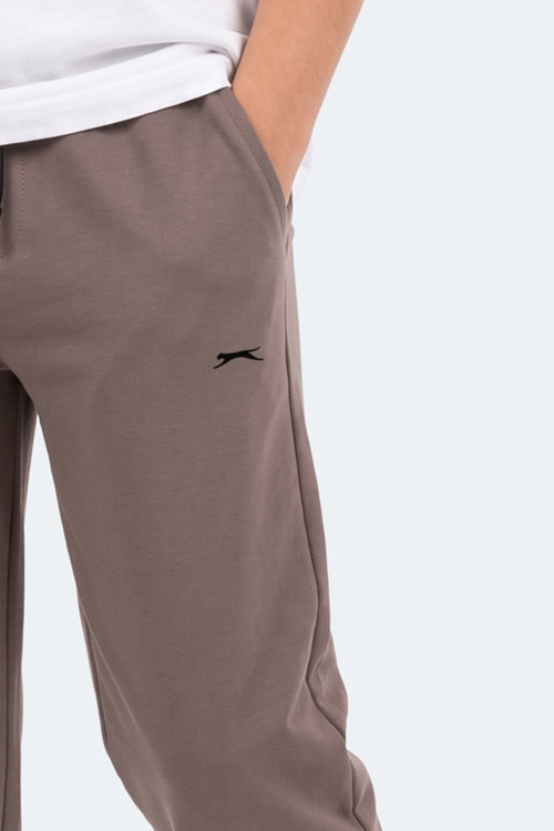 Slazenger PUNTO Unisex Çocuk Kahve Eşofman Altı