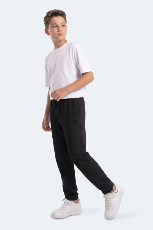 Slazenger PUNTO Unisex Çocuk Siyah Eşofman Altı