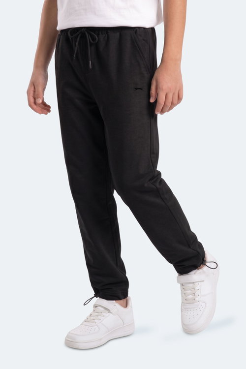Slazenger PUNTO Unisex Çocuk Siyah Eşofman Altı