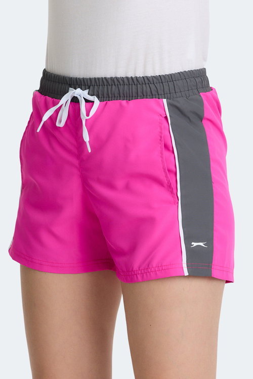 Slazenger RADEK IN Kadın Cepli Deniz Şortu Fuşya Mayo
