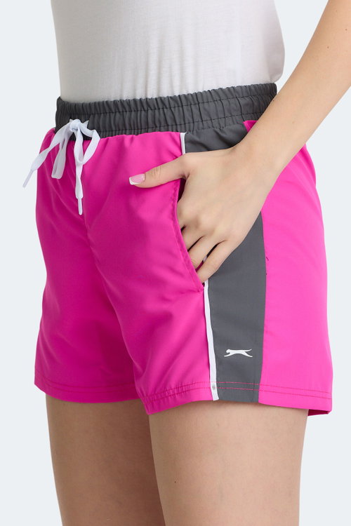 Slazenger RADEK IN Kadın Cepli Deniz Şortu Fuşya Mayo
