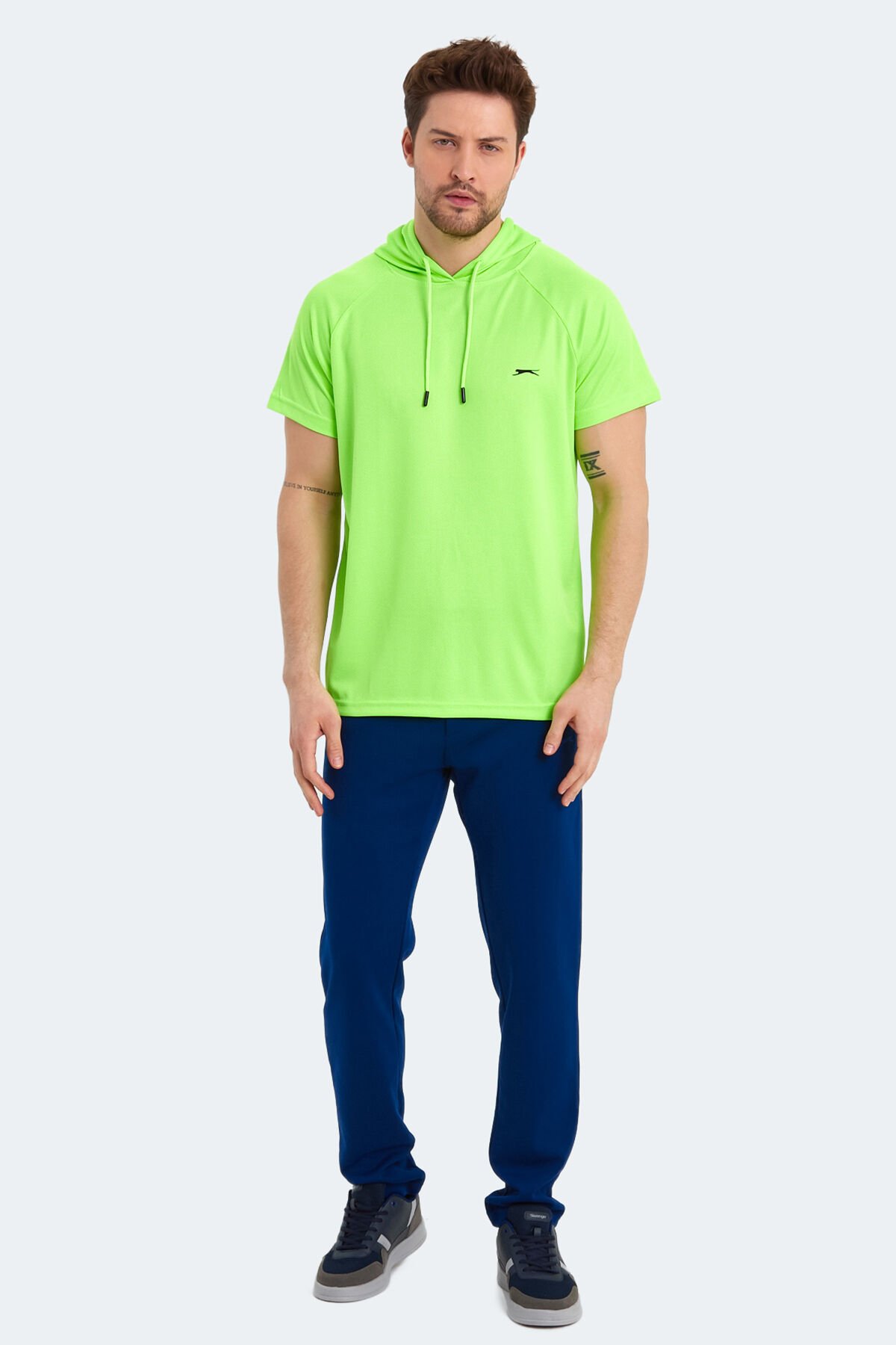 RAGNA Erkek Kısa Kollu T-Shirt Neon Sarı - Thumbnail