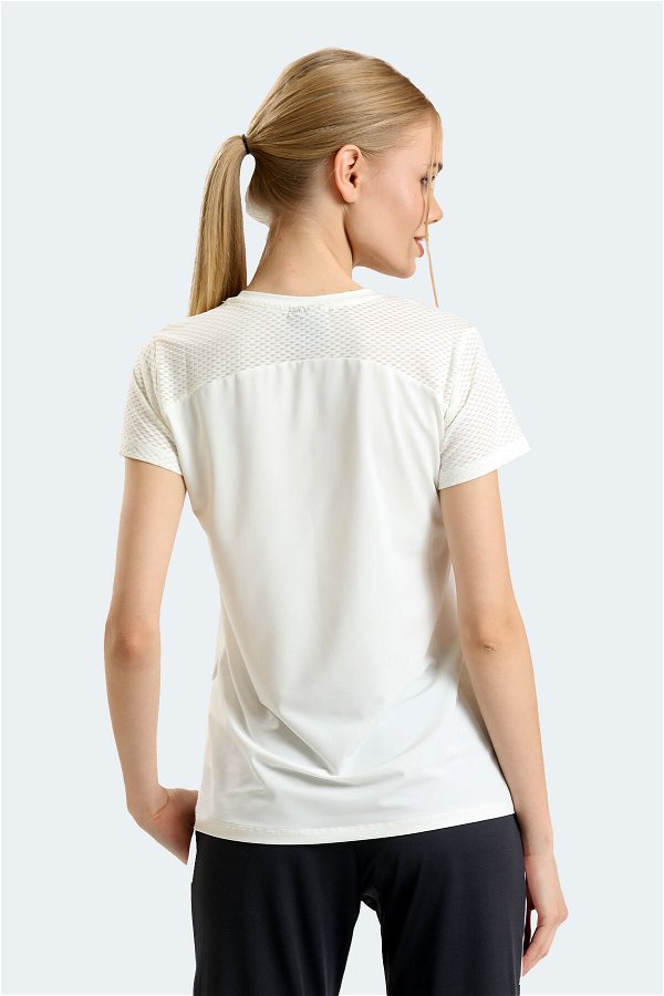 Slazenger RAIL Kadın T-Shirt Ekru