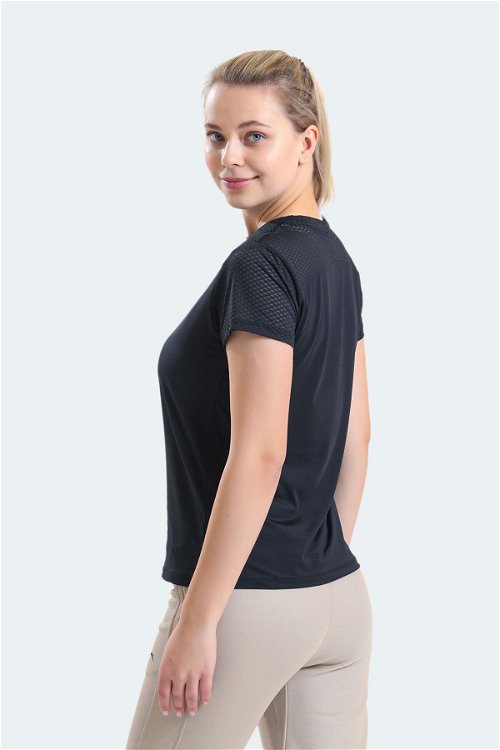 Slazenger RAIL Kadın T-Shirt Siyah