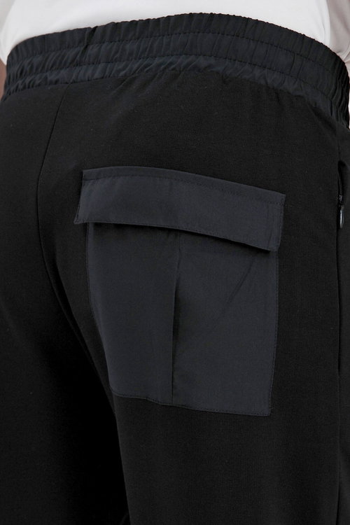 Slazenger RAJKO 2 Lİ SET Erkek Fermuar Cepli Slim Fit Siyah - Lacivert Eşofman Altı
