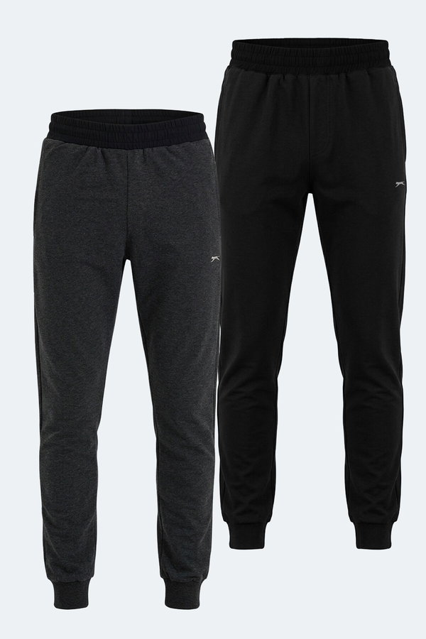 Slazenger RAJKO 2 Lİ SET Erkek Siyah - Antrasit Eşofman Altı